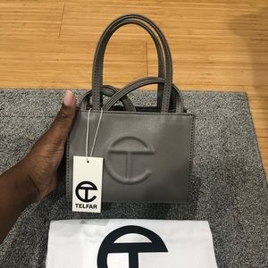 Telfar Small Grey Shopping Bag